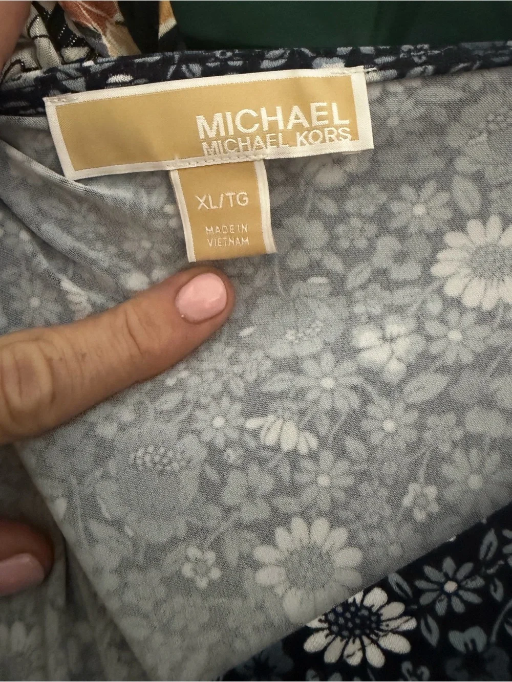 MICHAEL Michael Kors Women’s Navy Floral Wrap Dress